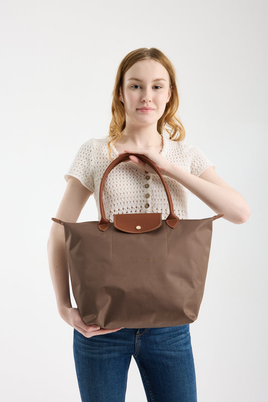 Katlanabilir Su Geçirmez Çanta - Taba